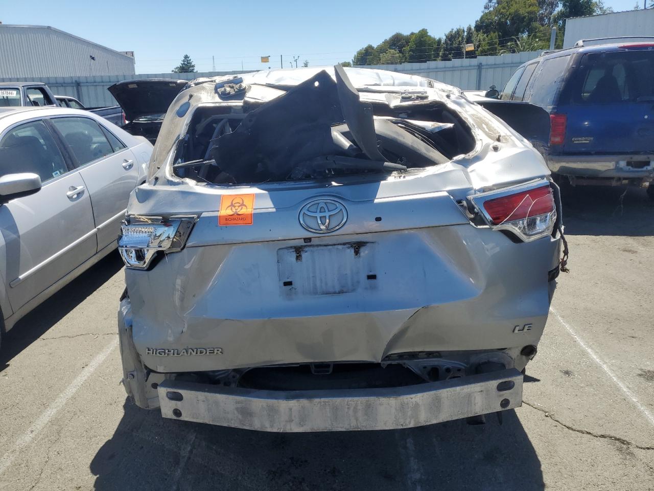 2014 Toyota Highlander Le VIN: 5TDZKRFH2ES017745 Lot: 60976534
