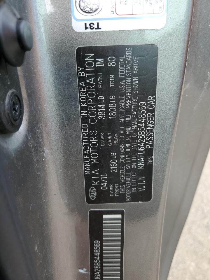 2011 Kia Forte Ex VIN: KNAFU6A28B5448569 Lot: 57717934