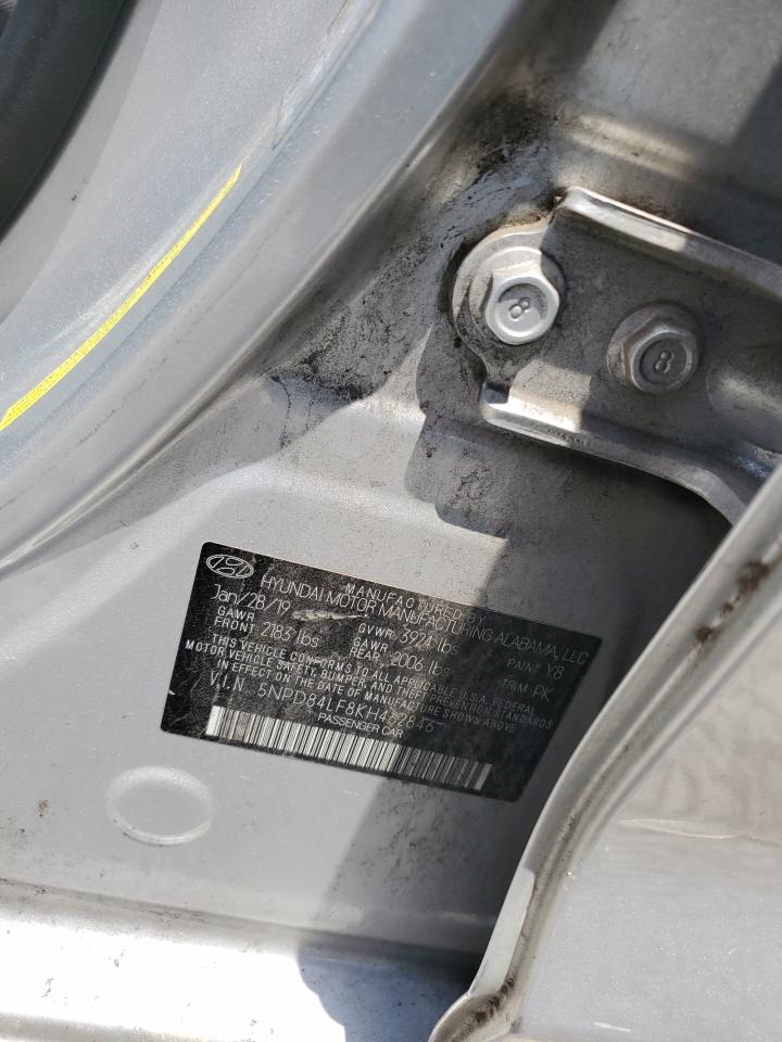 2019 Hyundai Elantra Sel VIN: 5NPD84LF8KH462846 Lot: 58530854