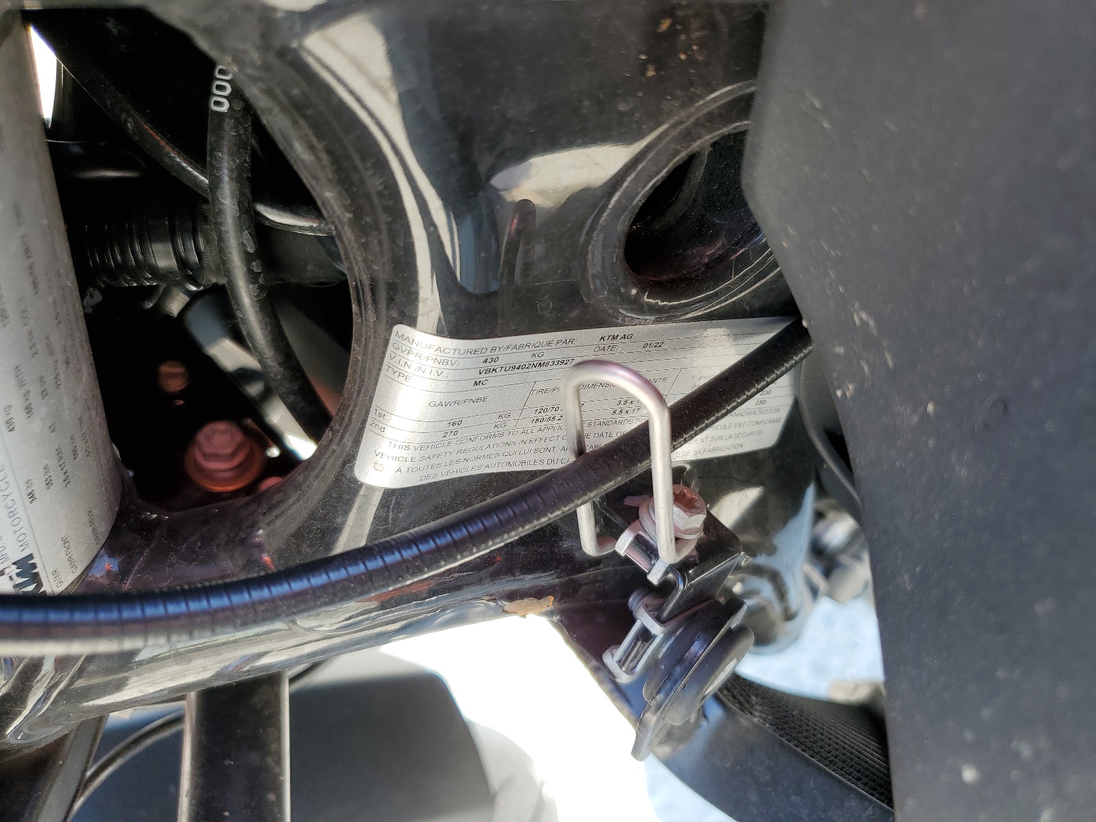 VBKTU9402NM833927 2022 Ktm 890 Duke R