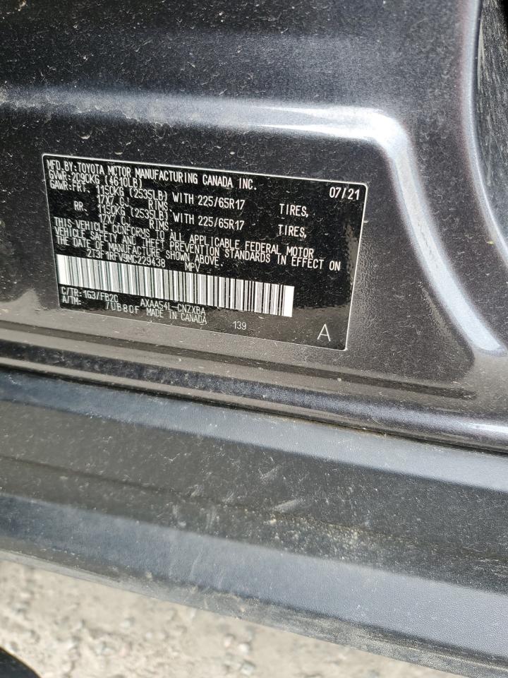 2021 Toyota Rav4 Le VIN: 2T3F1RFV9MC229438 Lot: 59078314