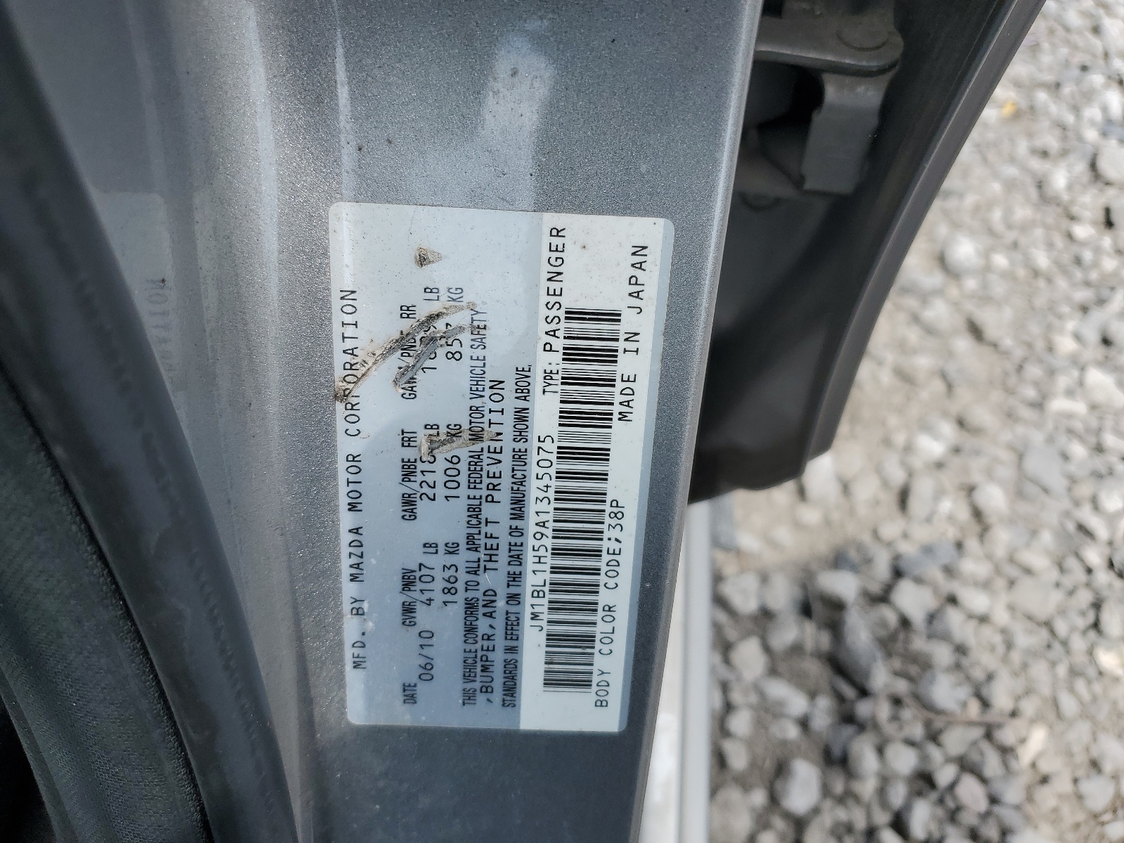 JM1BL1H59A1345075 2010 Mazda 3 S