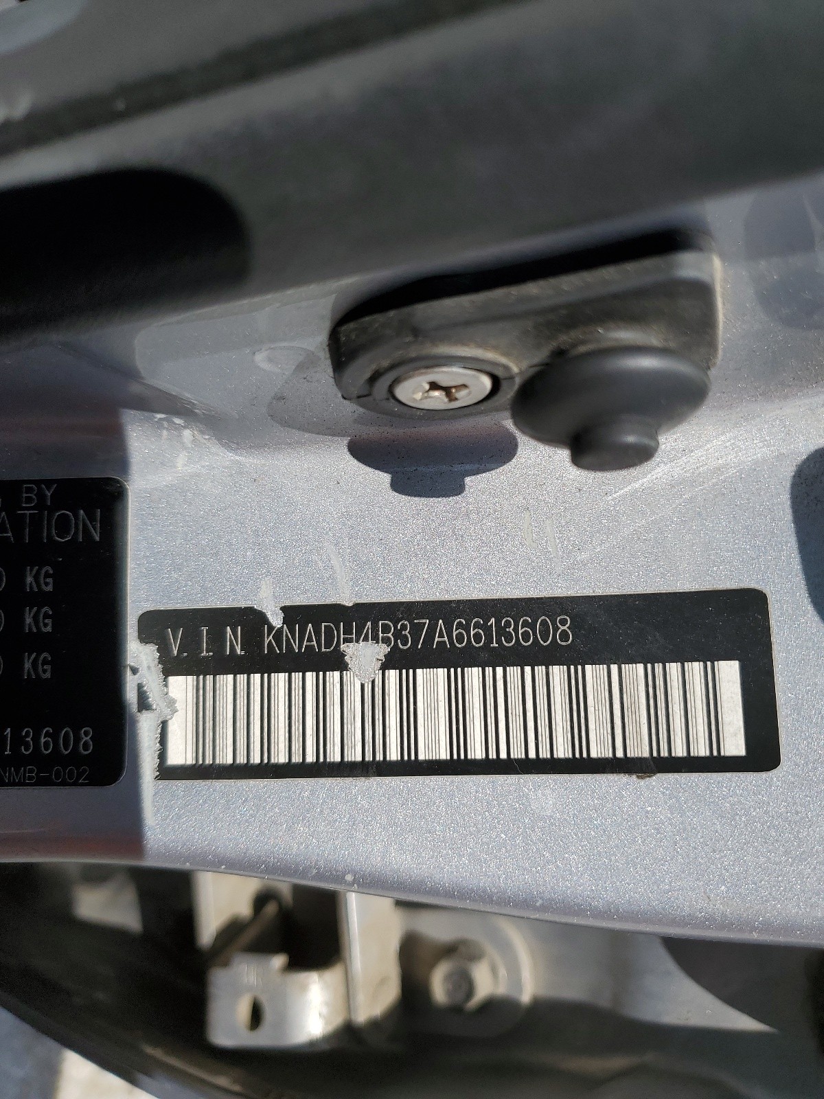 KNADH4B37A6613608 2010 Kia Rio Lx