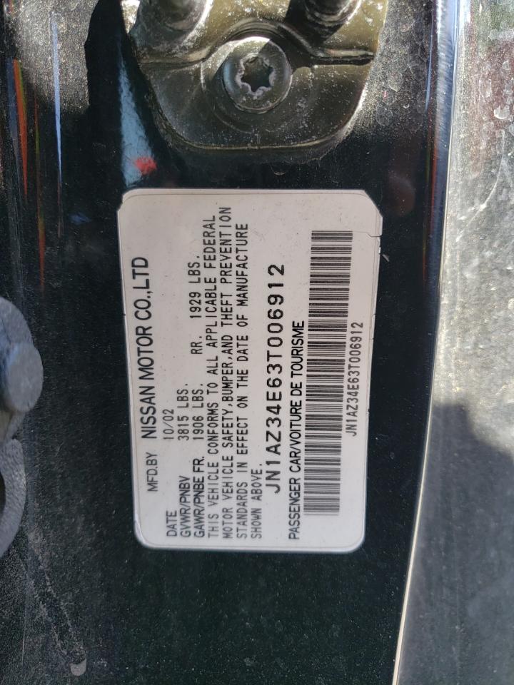 2003 Nissan 350Z Coupe VIN: JN1AZ34E63T006912 Lot: 61233034