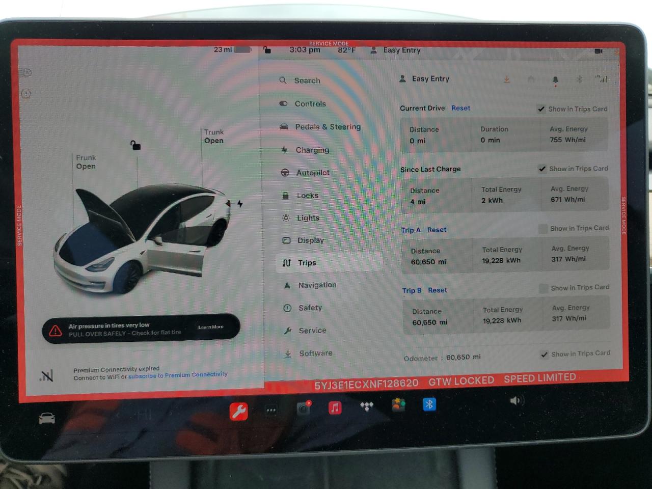 5YJ3E1ECXNF128620 2022 Tesla Model 3