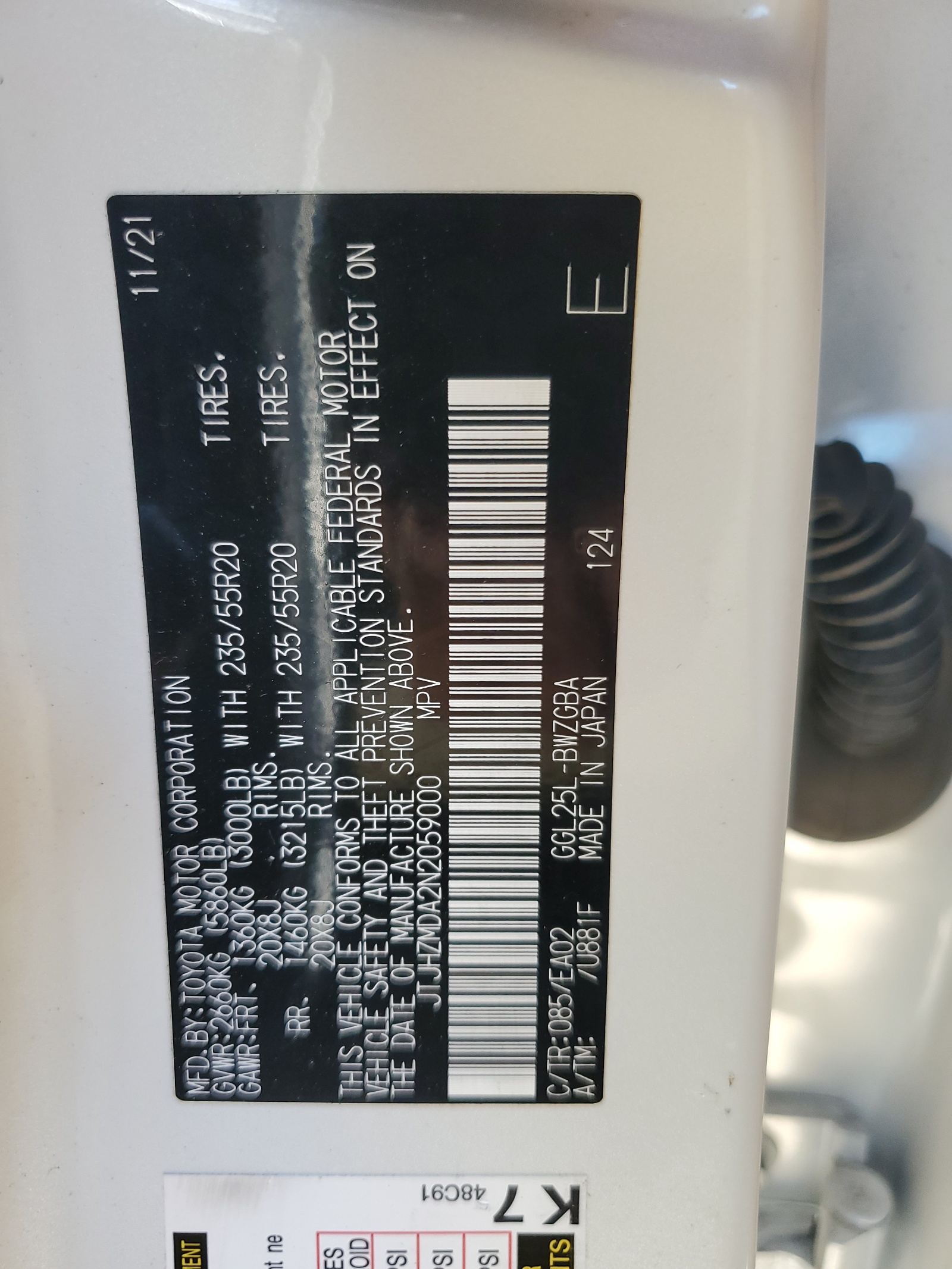 JTJHZMDA2N2059000 2022 Lexus Rx 350