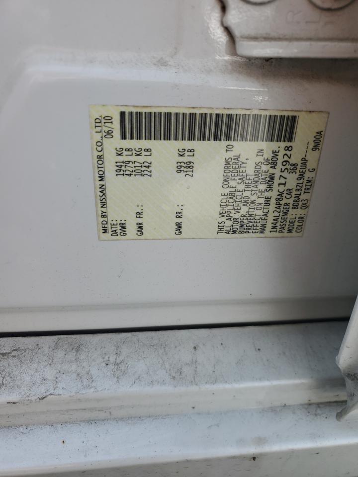 1N4AL2AP8AC175928 2010 Nissan Altima Base