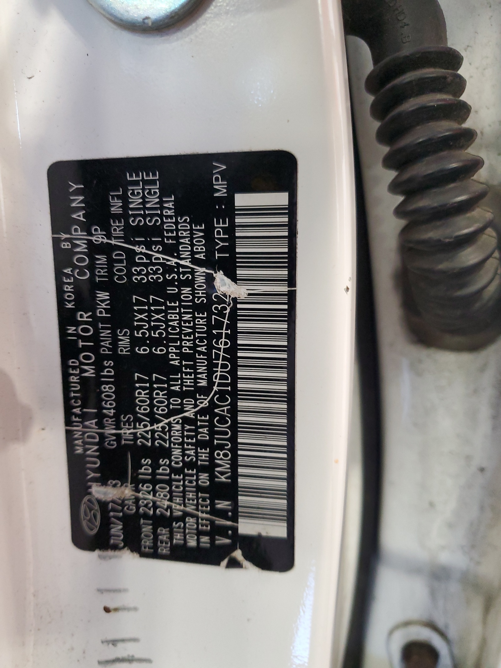 KM8JUCAC1DU761732 2013 Hyundai Tucson Gls