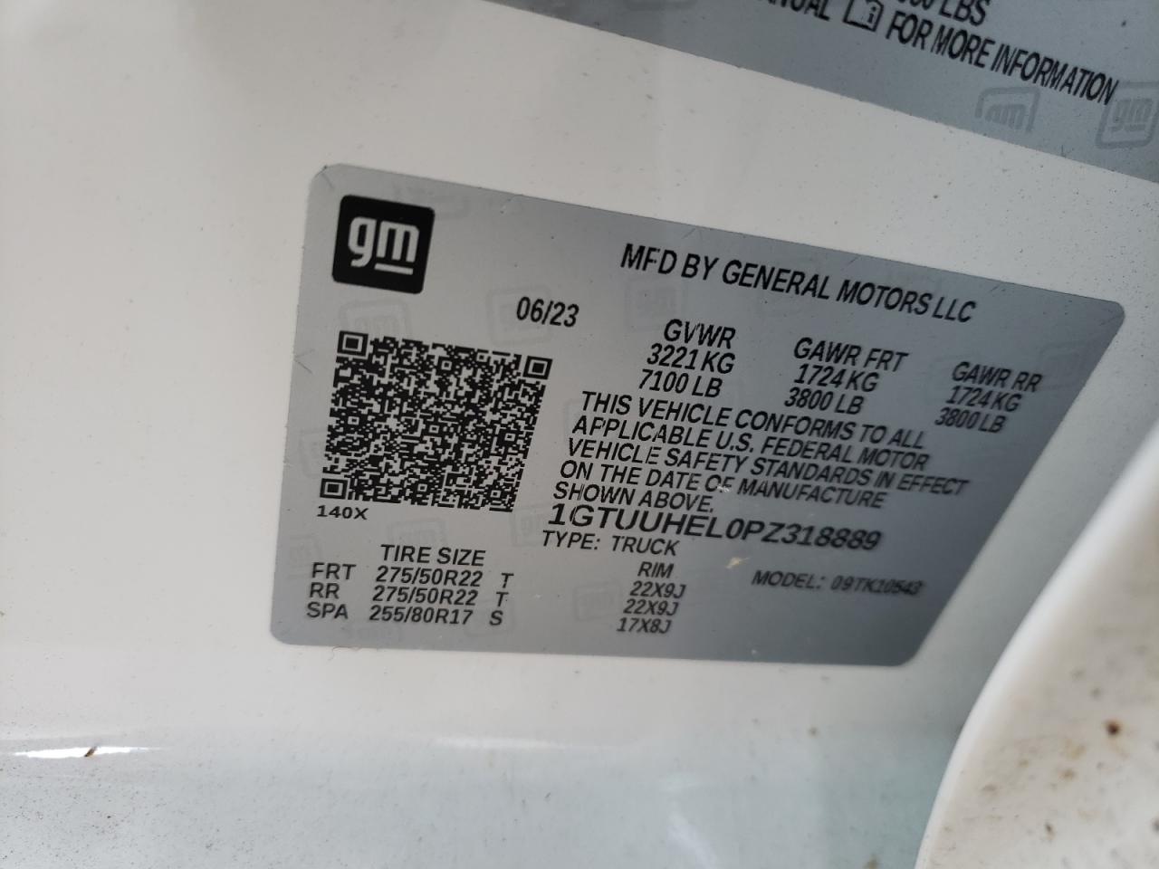 1GTUUHEL0PZ318889 2023 GMC Sierra K1500 Denali Ultimate