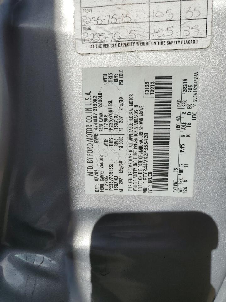 2002 Ford Ranger Super Cab VIN: 1FTYR44VX2PB55428 Lot: 56434594