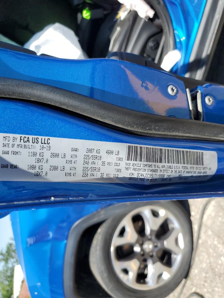 2020 Jeep Compass Limited VIN: 3C4NJDCB5LT119998 Lot: 58120564