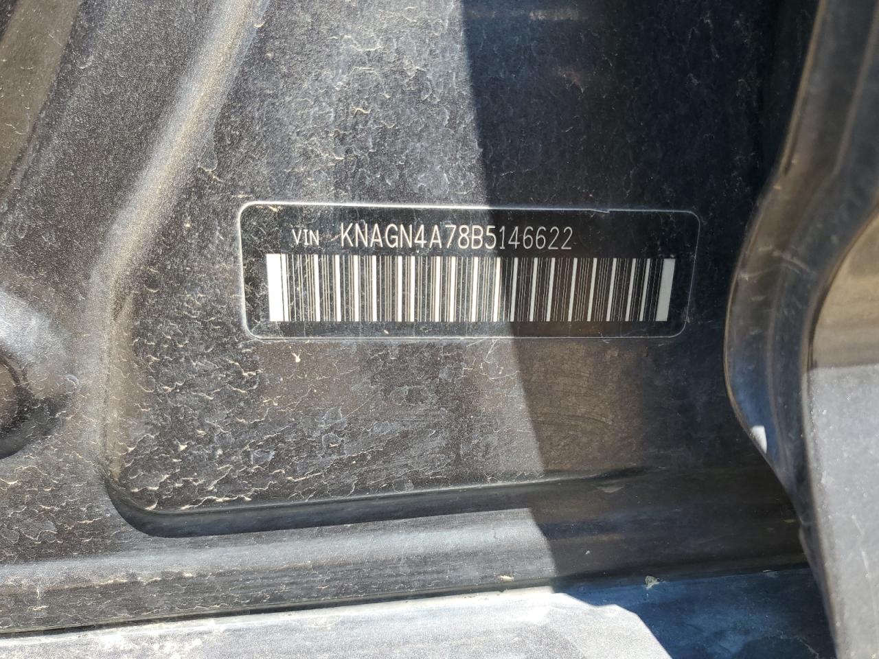 2011 Kia Optima Ex VIN: KNAGN4A78B5146622 Lot: 59015424