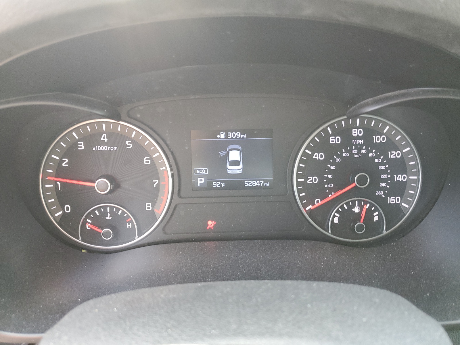 5XXGT4L38LG392019 2020 Kia Optima Lx