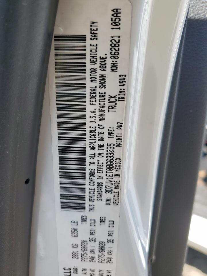3D7JV1ET0BG633035 2011 Dodge Ram 1500