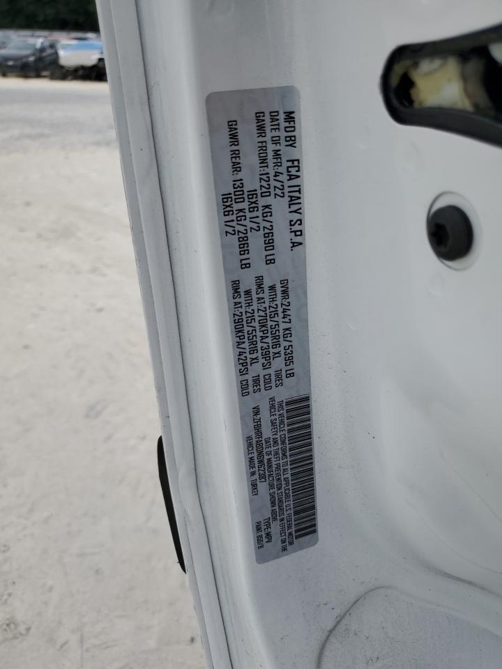 2022 Ram Promaster City Tradesman VIN: ZFBHRFAB0N6W62387 Lot: 60865354