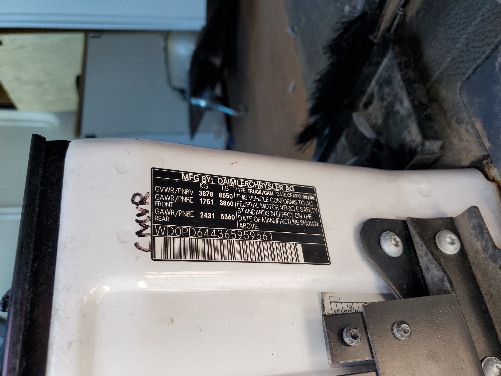 WD0PD644365959561 2006 Dodge Sprinter 2500