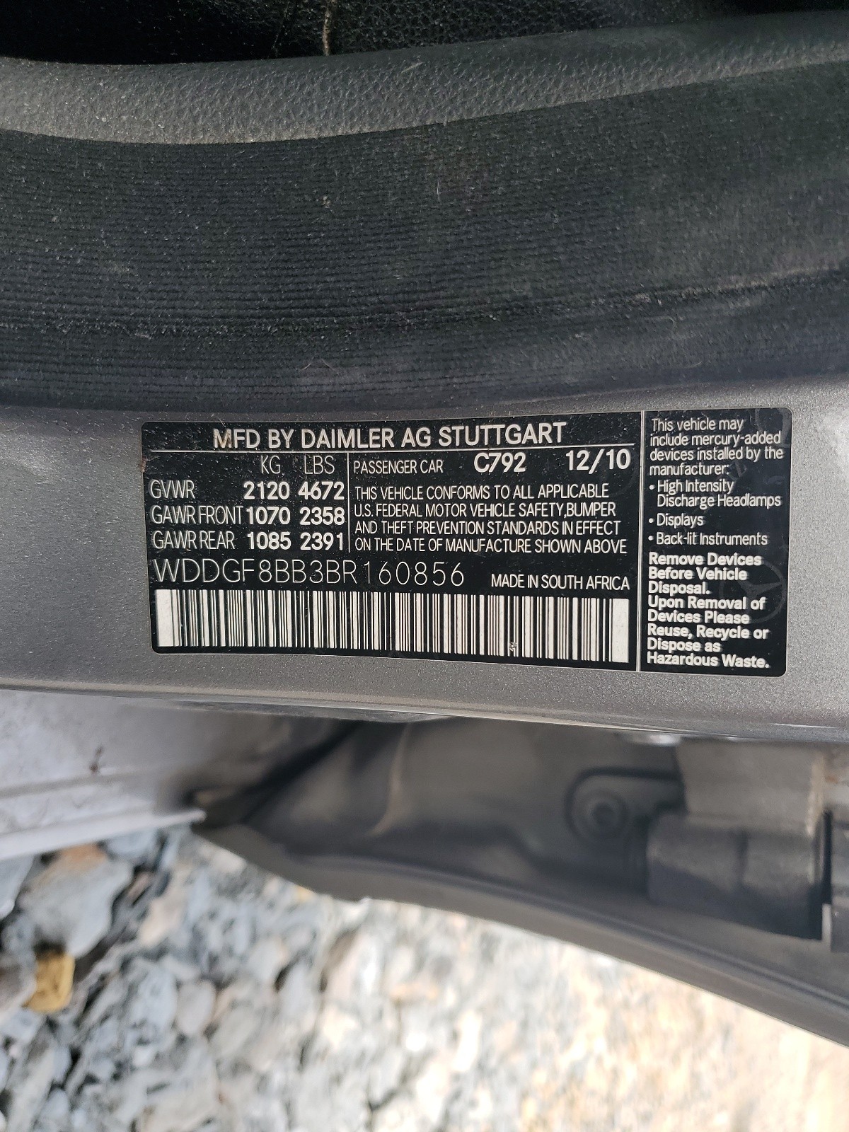 WDDGF8BB3BR160856 2011 Mercedes-Benz C 300 4Matic