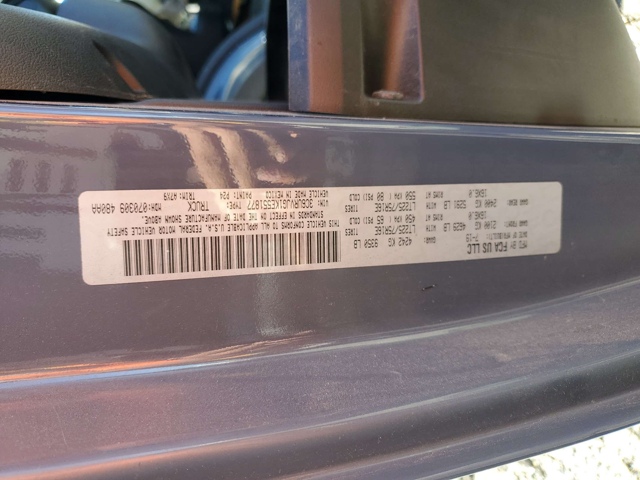 3C6URVJG1KE551877 2019 Ram Promaster 3500 3500 High