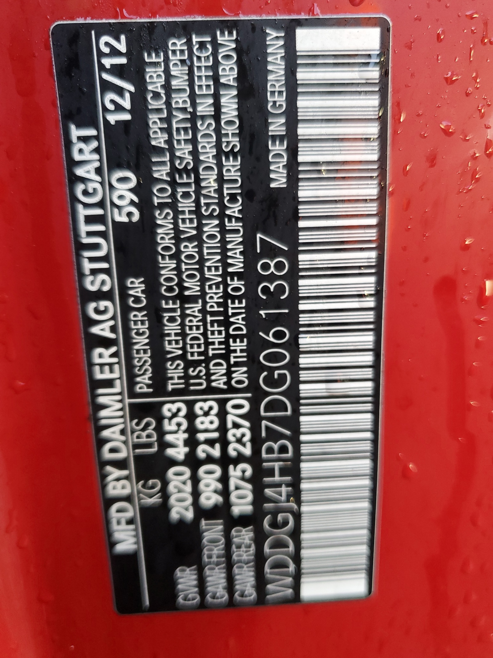 WDDGJ4HB7DG061387 2013 Mercedes-Benz C 250