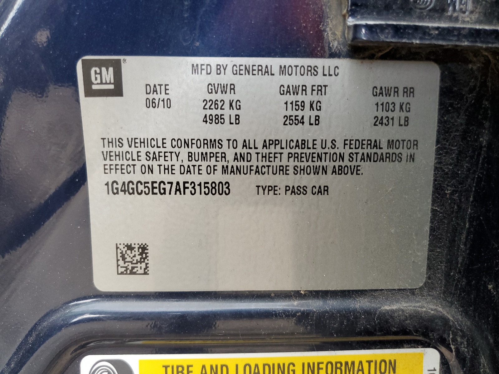 1G4GC5EG7AF315803 2010 Buick Lacrosse Cxl