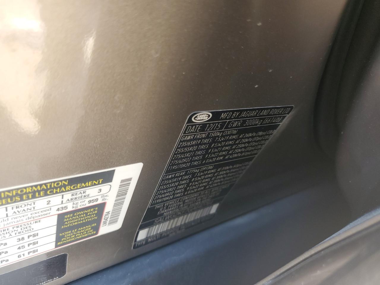 2016 Land Rover Range Rover Sport Se VIN: SALWG2KF7GA642764 Lot: 64605664