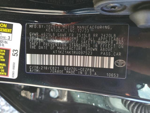 2024 TOYOTA CAMRY TRD 4T1KZ1AK1RU097523  60674554