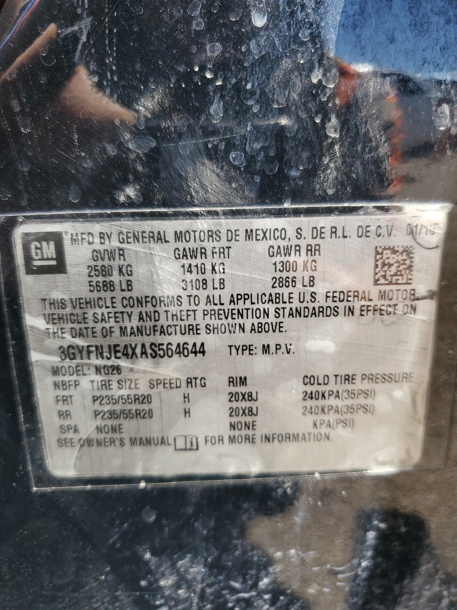 3GYFNJE4XAS564644 2010 Cadillac Srx Performance Collection