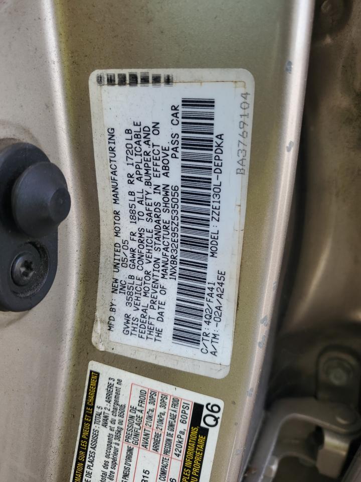 2005 Toyota Corolla Ce VIN: 1NXBR32E95Z535056 Lot: 59934784