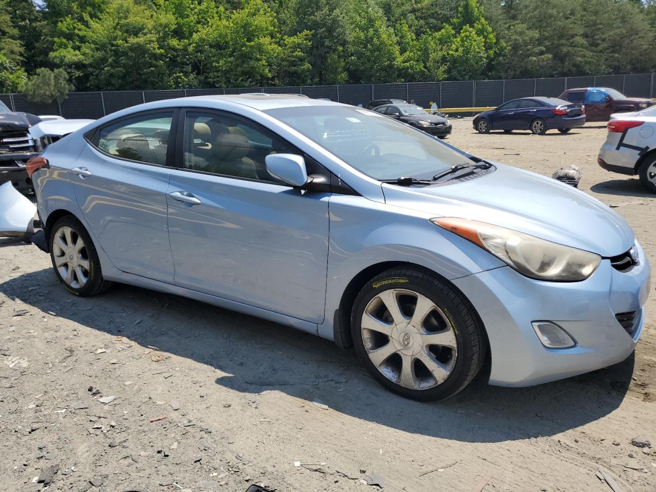 2012 Hyundai Elantra Gls VIN: KMHDH4AE6CU491212 Lot: 58930374