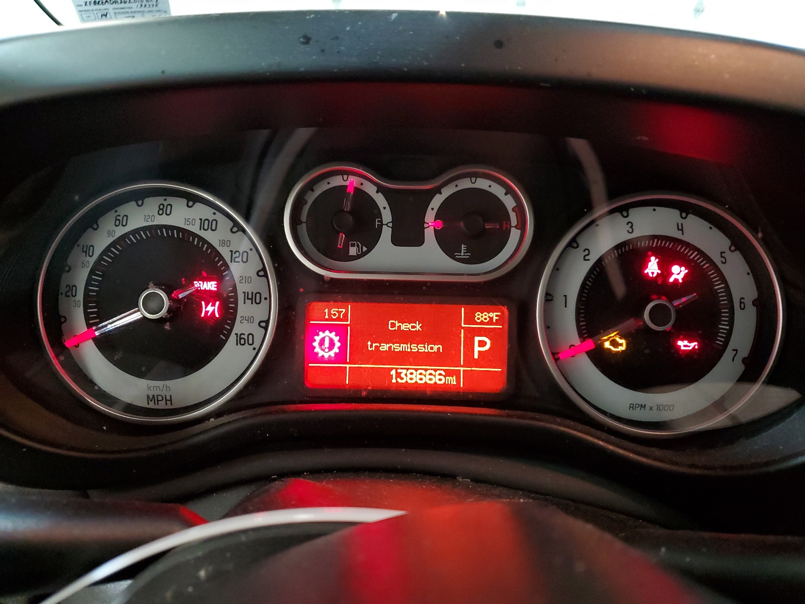 ZFBCFADH2EZ010827 2014 Fiat 500L Trekking