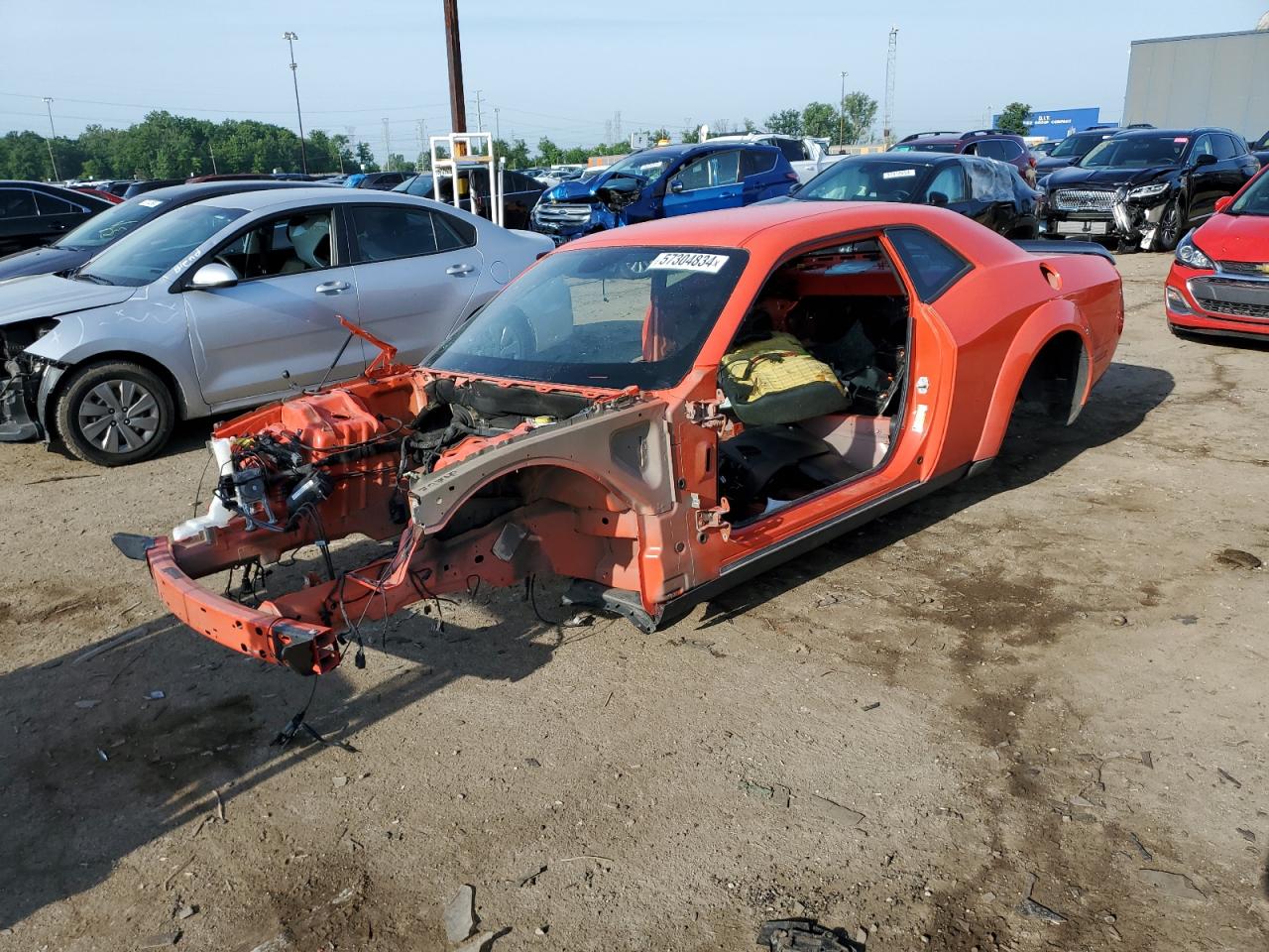 2020 Dodge Challenger R/T Scat Pack na sprzedaż w Woodhaven, MI - Stripped