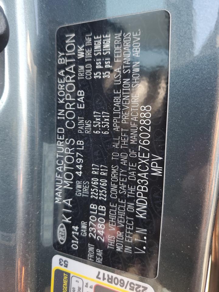 2014 Kia Sportage Base VIN: KNDPB3ACXE7602888 Lot: 58947864