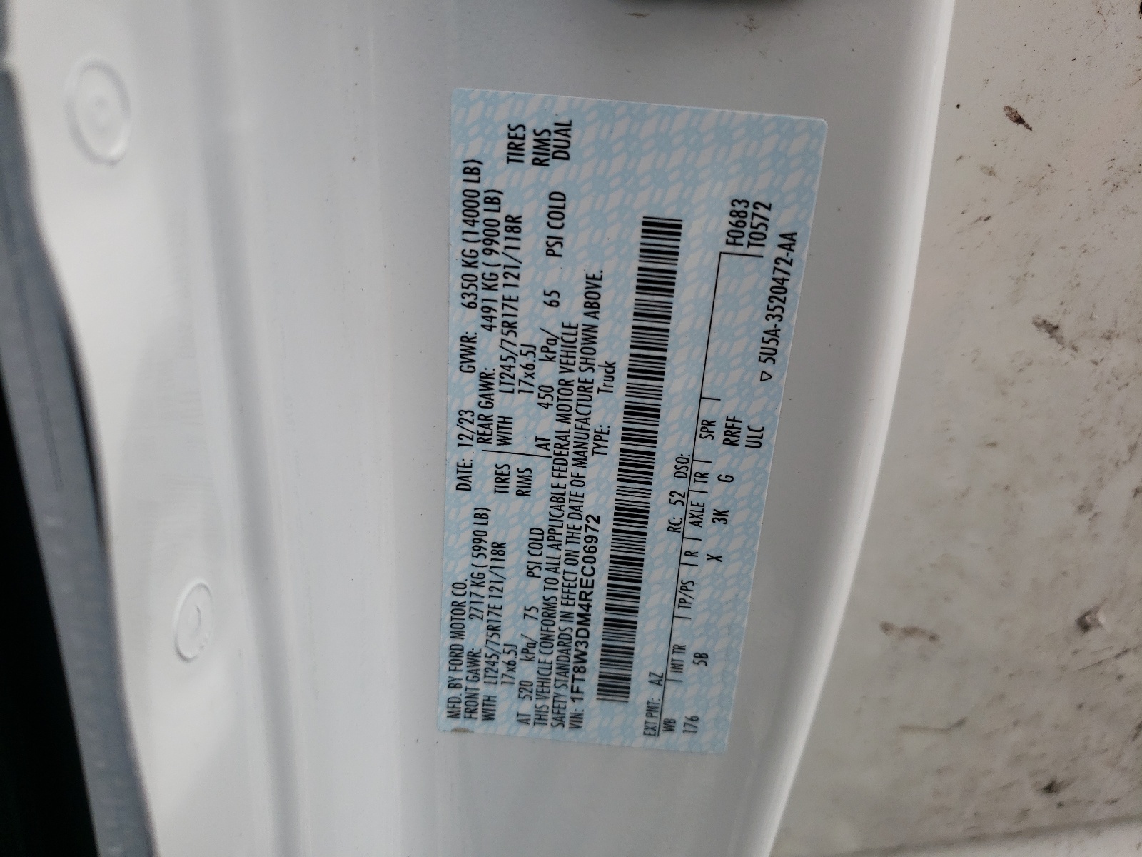 1FT8W3DM4REC06972 2024 Ford F350 Super Duty