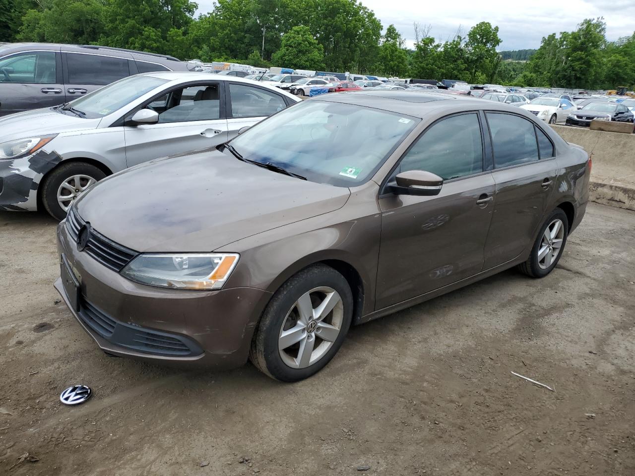 2012 Volkswagen Jetta Tdi VIN: 3VWLL7AJ4CM406463 Lot: 58745684