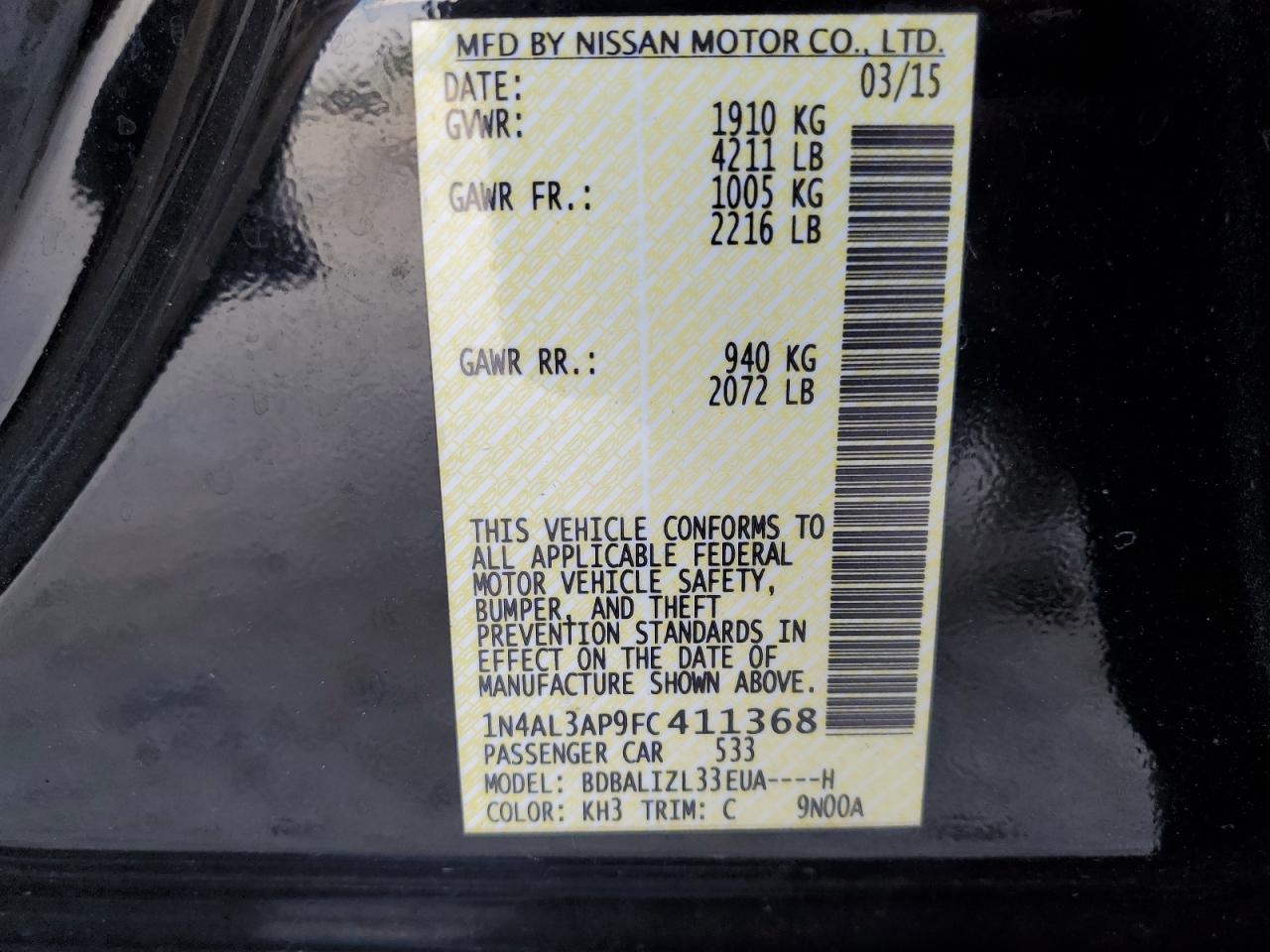 2015 Nissan Altima - Image 12