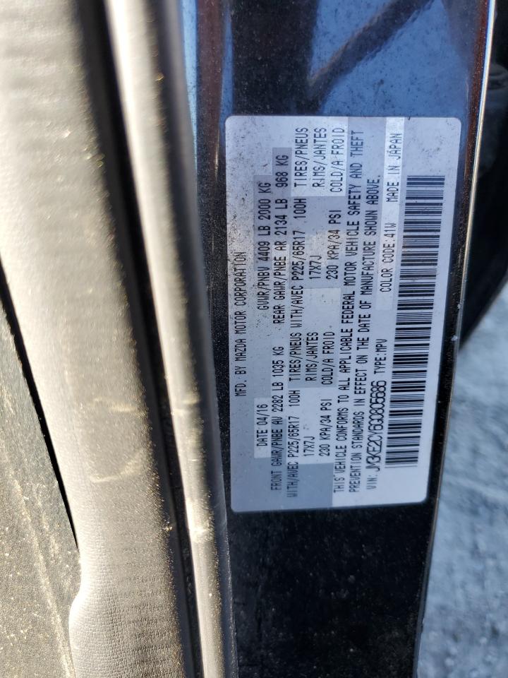 2016 Mazda Cx-5 Touring VIN: JM3KE2CY6G0805686 Lot: 70522075