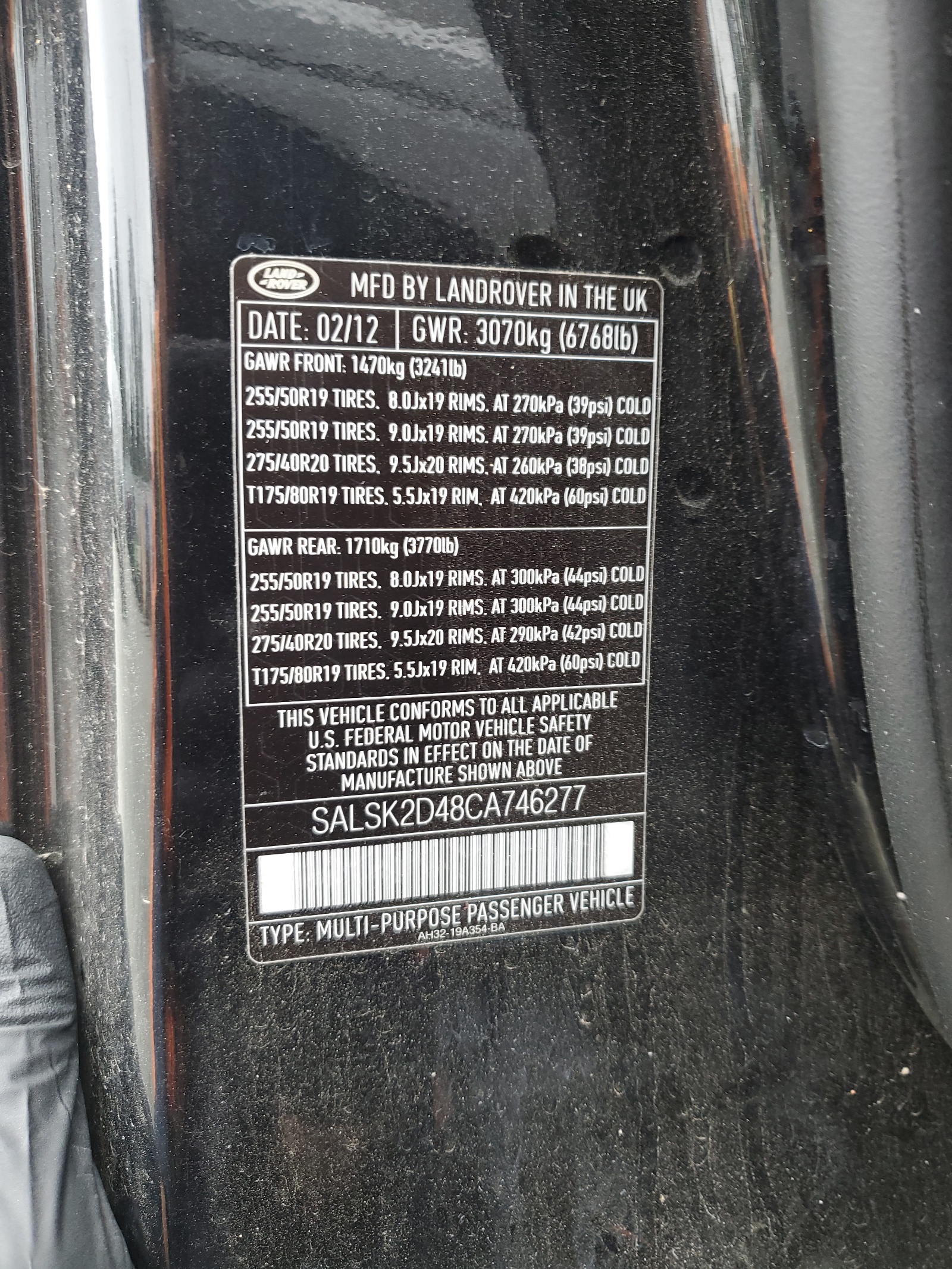 SALSK2D48CA746277 2012 Land Rover Range Rover Sport Hse Luxury