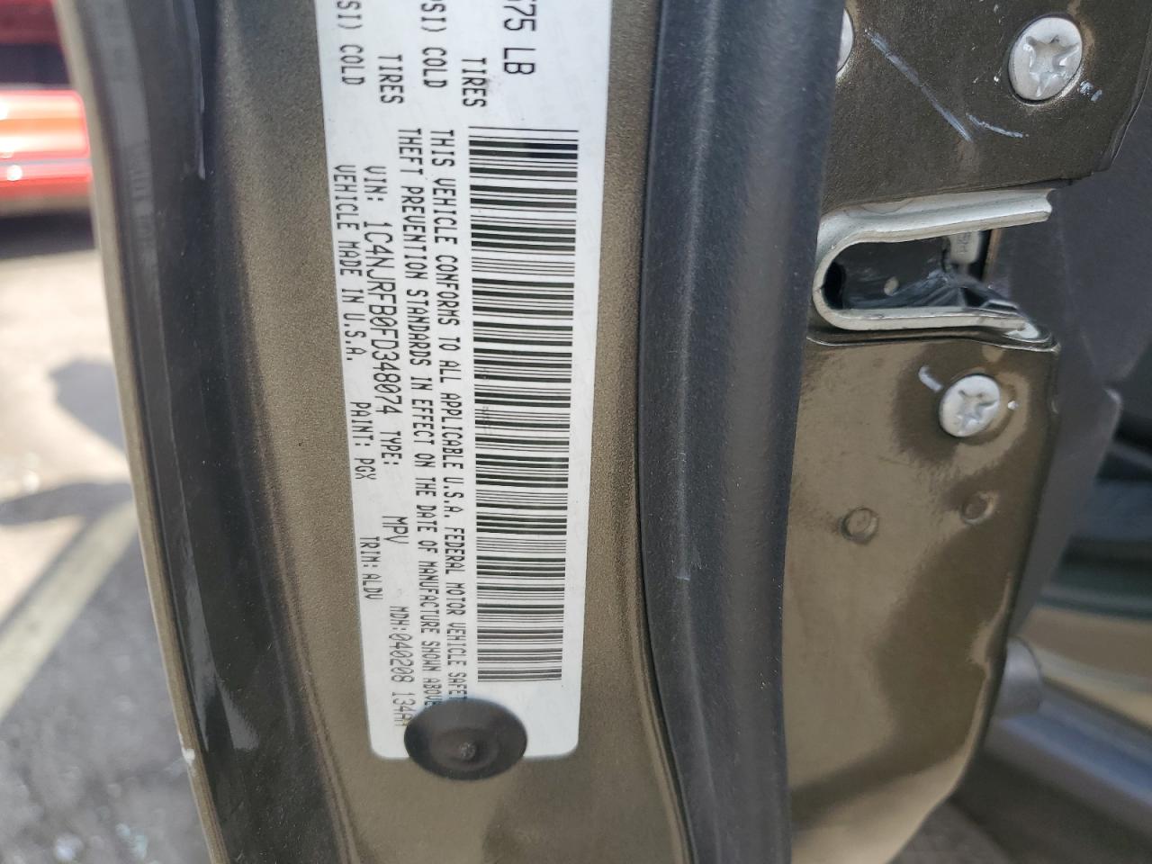 1C4NJRFB0FD348074 2015 Jeep Patriot Latitude