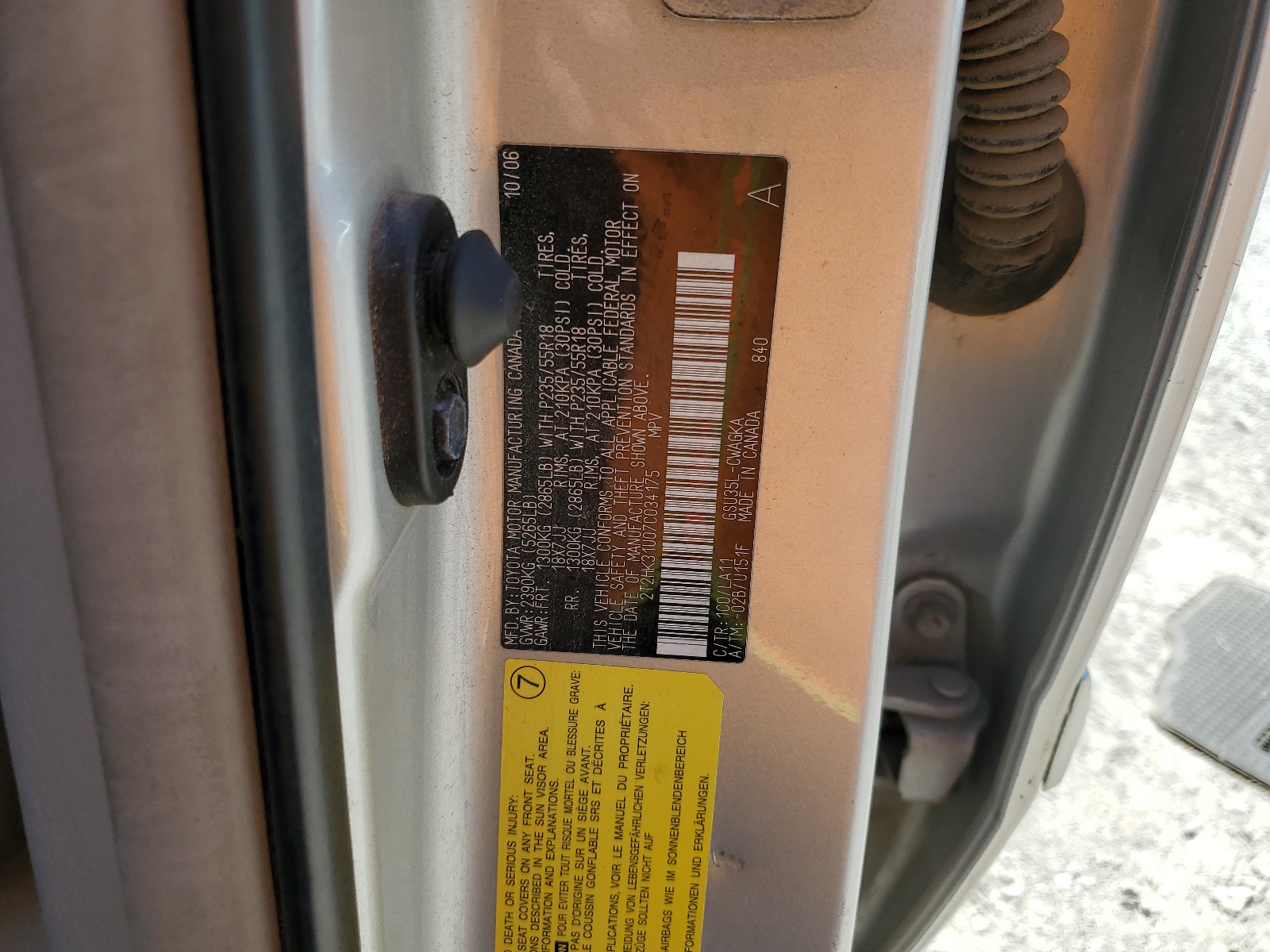 2T2HK31U07C034175 2007 Lexus Rx 350