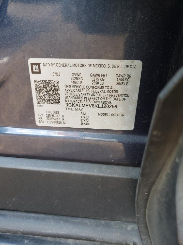 2019 GMC Terrain Sle VIN: 3GKALMEV6KL120256 Lot: 58200184