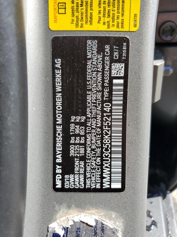 2019 Mini Cooper S VIN: WMWXU3C58K2F52140 Lot: 60506284