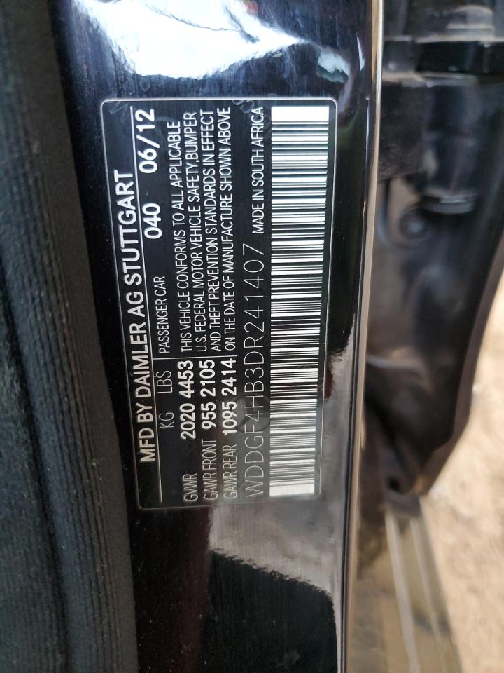 2013 Mercedes-Benz C 250 VIN: WDDGF4HB3DR241407 Lot: 58537324