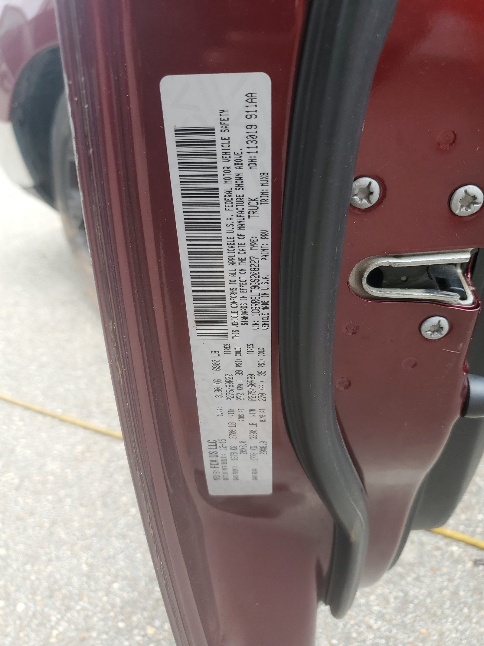 1C6RR6LT9GS208227 2016 Ram 1500 Slt