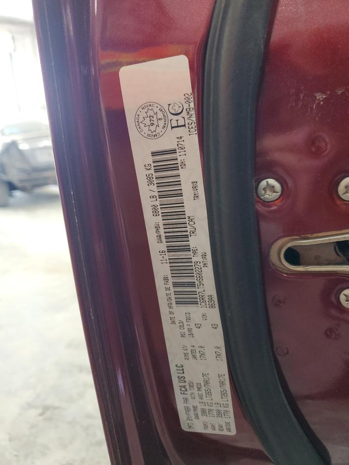 2017 Ram 1500 Slt VIN: 1C6RR7LT5HS602279 Lot: 59554424