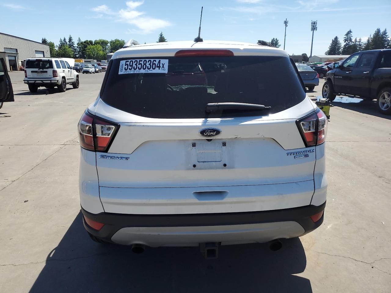 2017 Ford Escape Titanium VIN: 1FMCU9J92HUE57816 Lot: 59358364