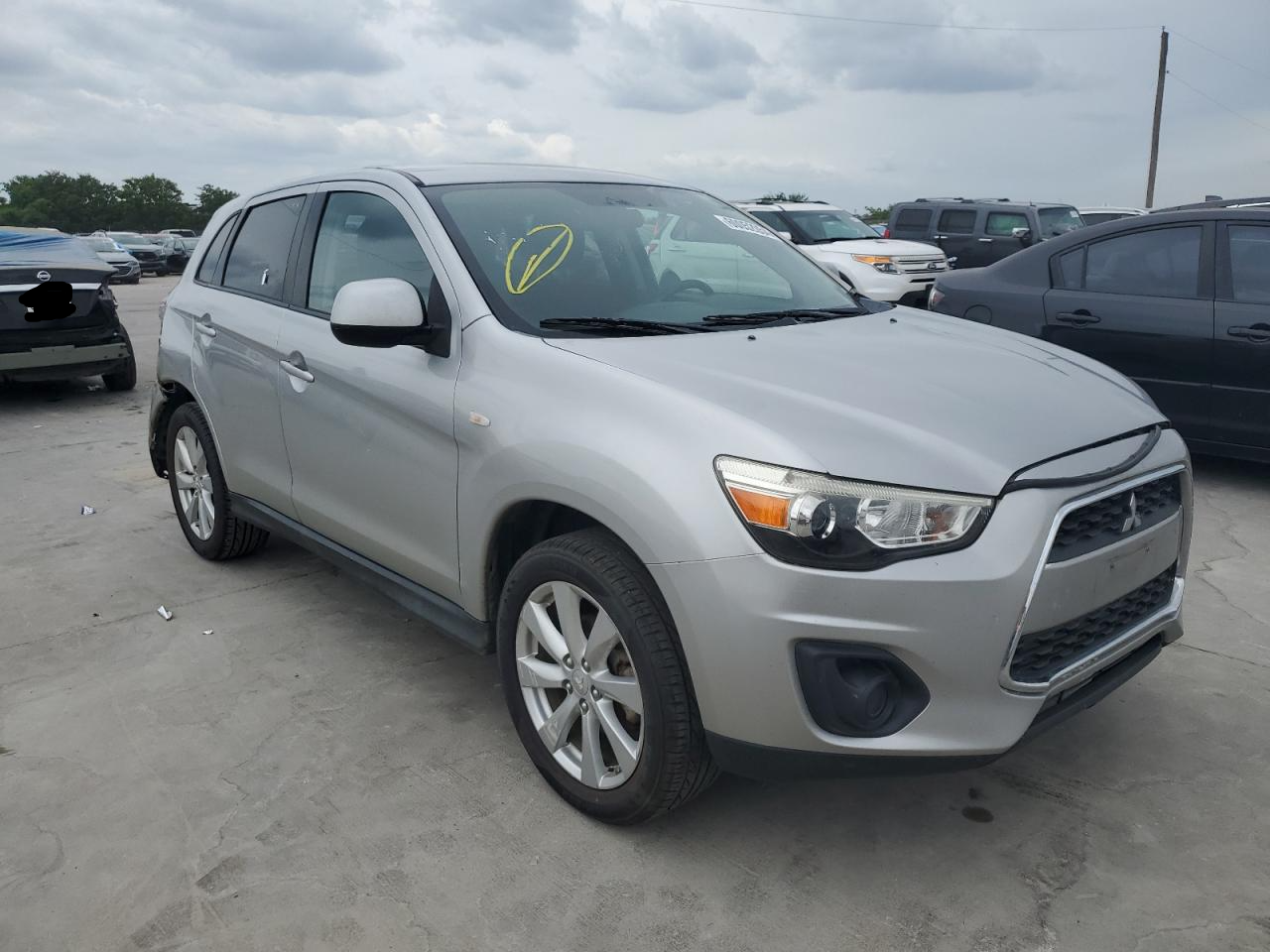 2014 Mitsubishi Outlander Sport Es vin: 4A4AP3AU8EE010376