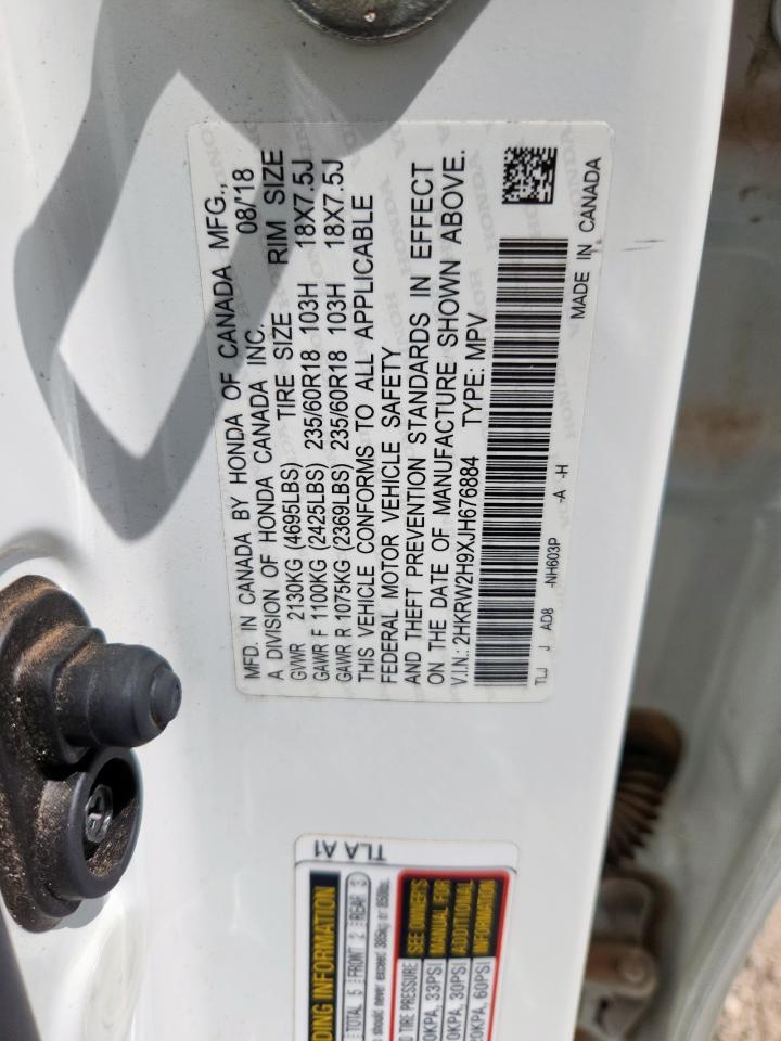 2HKRW2H9XJH676884 HONDA CRV 2018