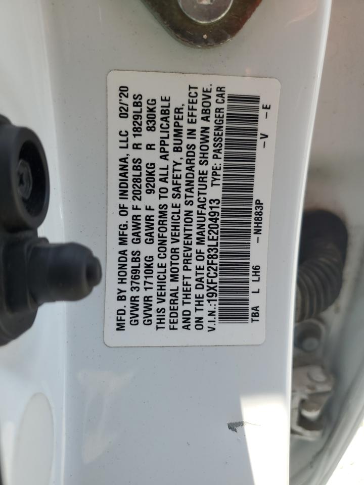 19XFC2F83LE204913 HONDA CIVIC 2020