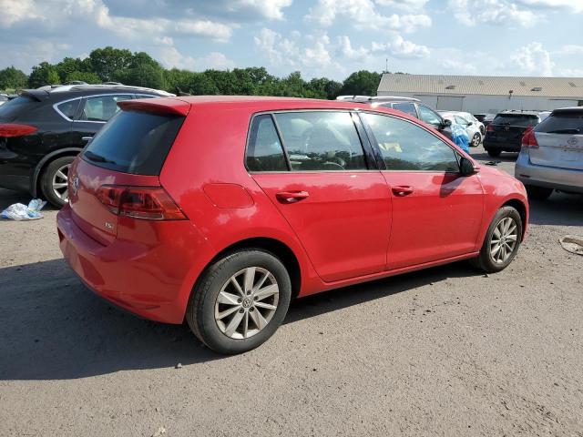 Hatchbacks VOLKSWAGEN GOLF 2015 Czerwony