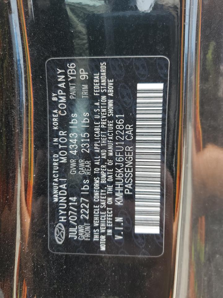 2015 Hyundai Genesis Coupe 3.8L VIN: KMHHU6KJ6FU122861 Lot: 60219605